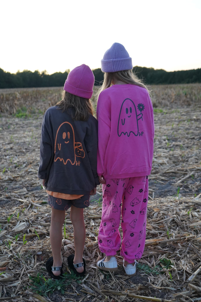 Vintage Black Trick or Treat Shorts Sweats