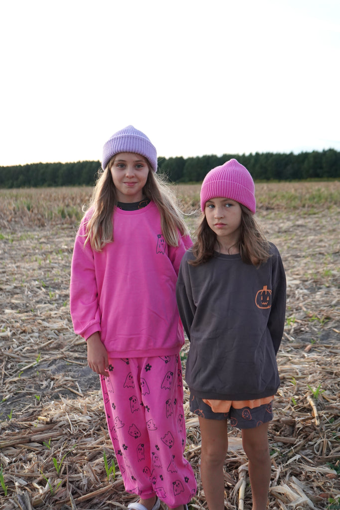 Vintage Black Trick or Treat Shorts Sweats
