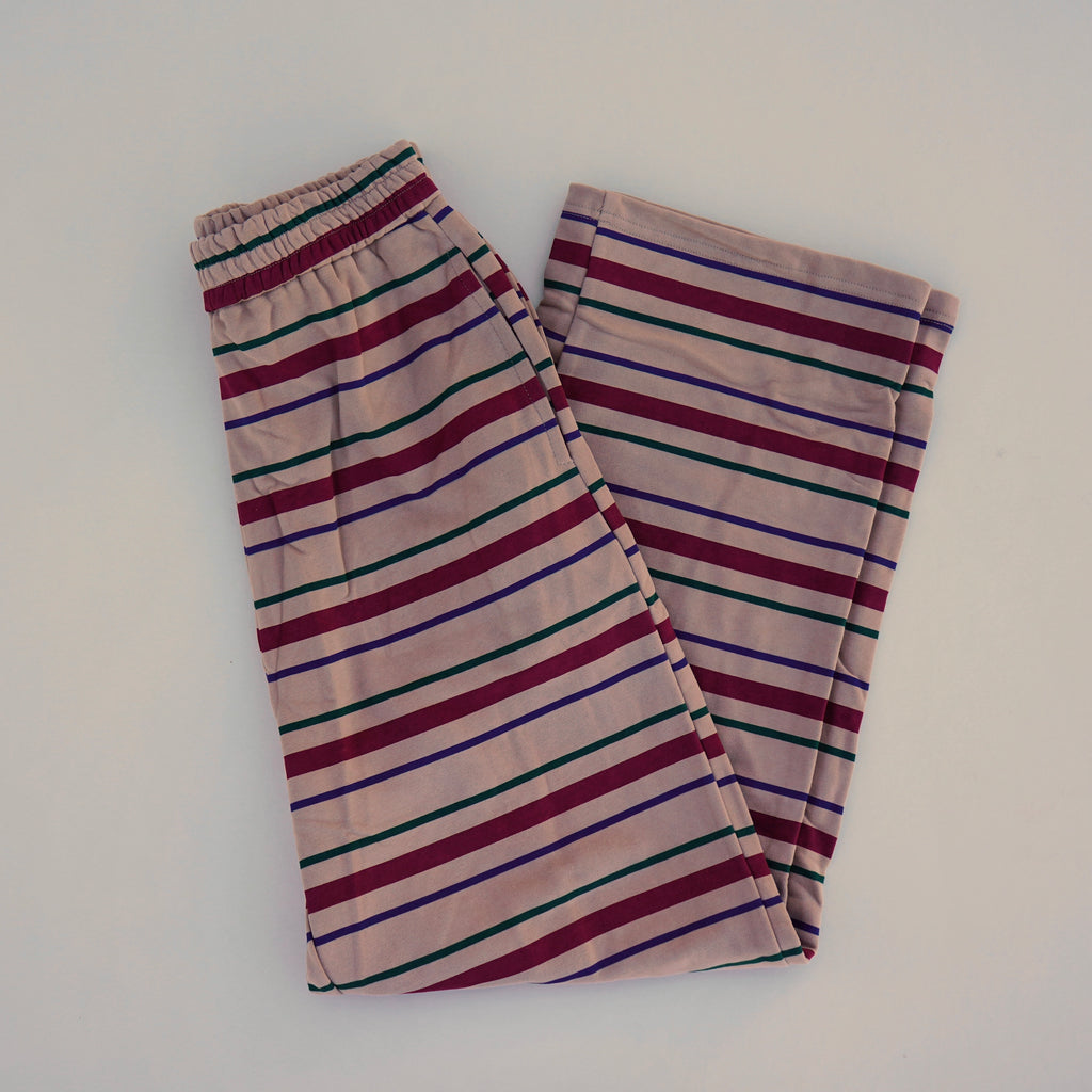 .Adult Fall Stripe Sweatpants