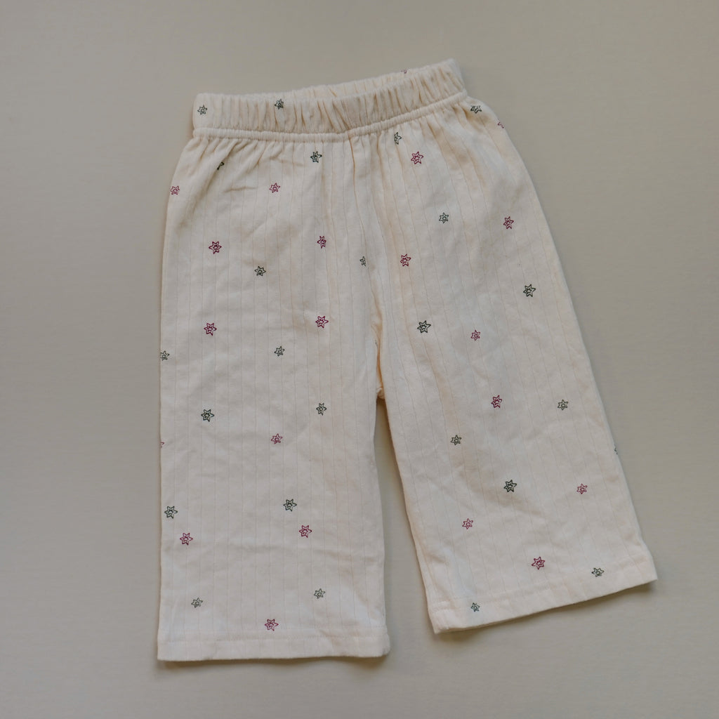 .Kids Pointelle Holiday Pants