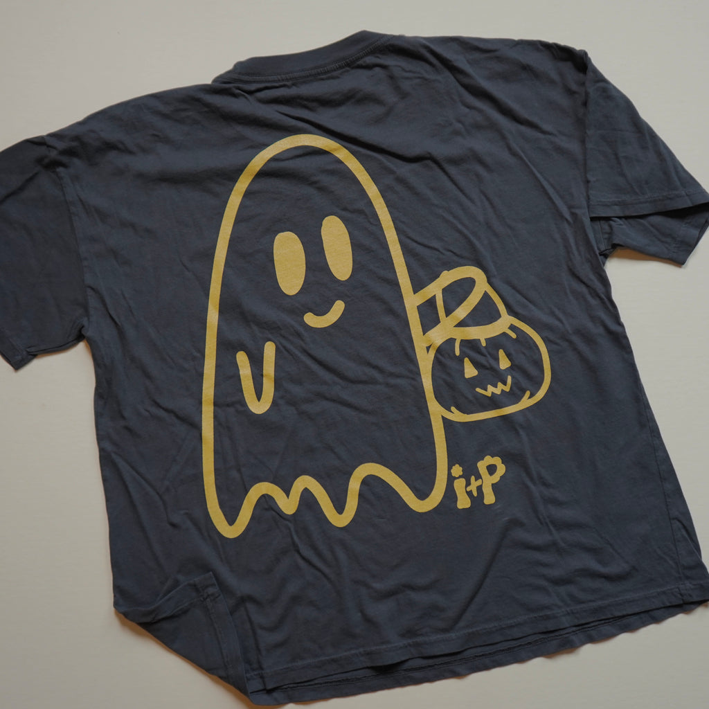 .Adult Trick or Treat Tee